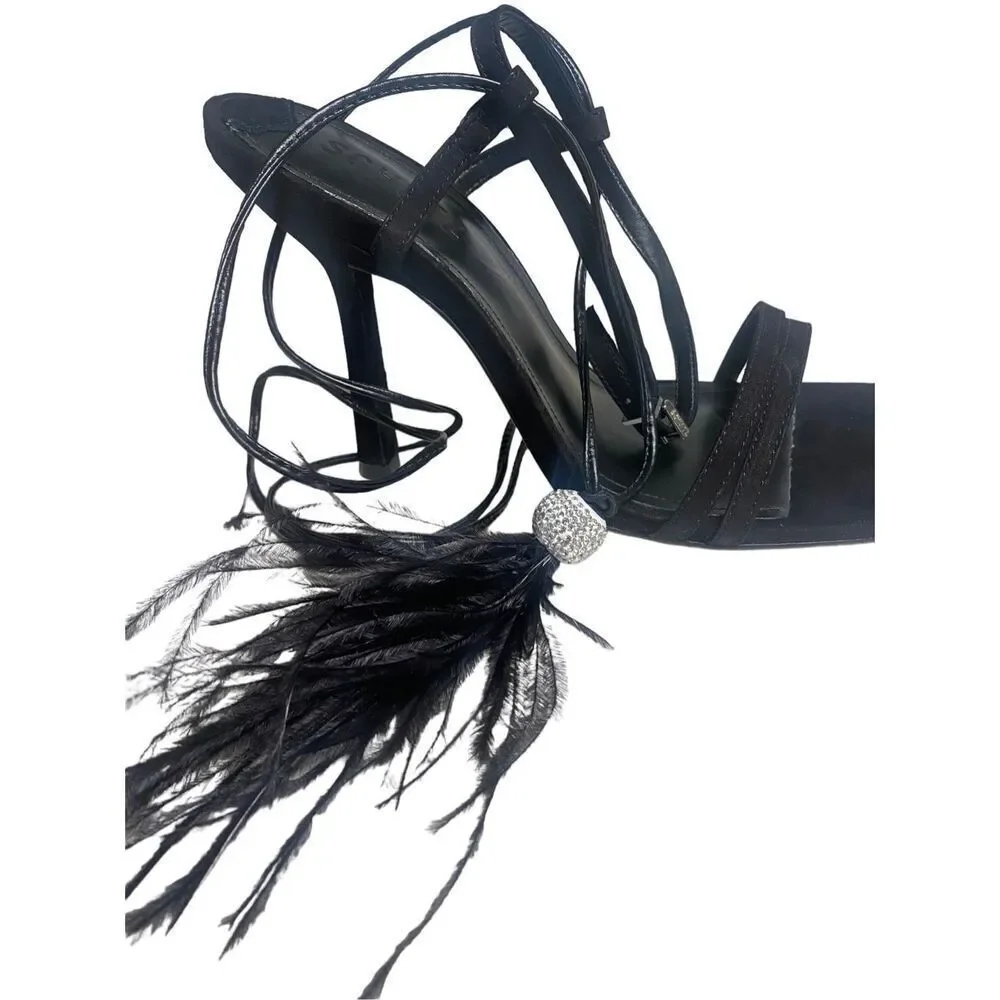Schutz Linda Sandal‎ in Black Size 7.5 NIB $148